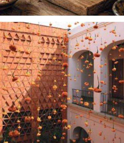 Patios y arquitectura del Centro Histórico de Oaxaca.