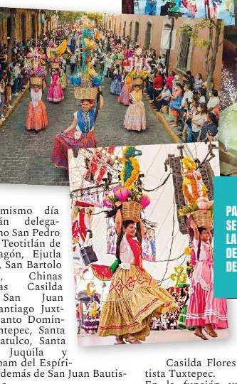 Delegaciones de las ocho regiones desfilan por el Centro Histórico.
